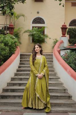 Pista green Designer Kurti Gharara Dupatta Collections 1
