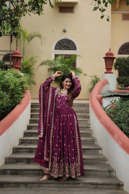 Wine Designer Kurti Gharara Dupatta Collections 1