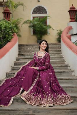 Wine Designer Kurti Gharara Dupatta Collections 5