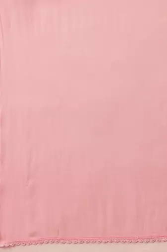 Hand Embroidered Pink Chiffon Lucknowi Chikankari Dupatta