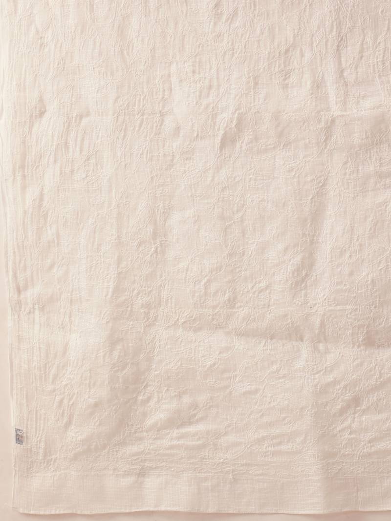 Hand Embroidered White Kota Lucknowi Chikankari Dupatta