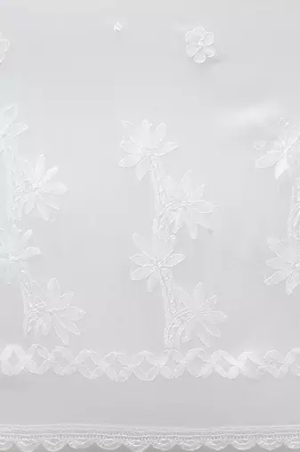 Hand Embroidered White Chiffon Lucknowi Chikankari Dupatta