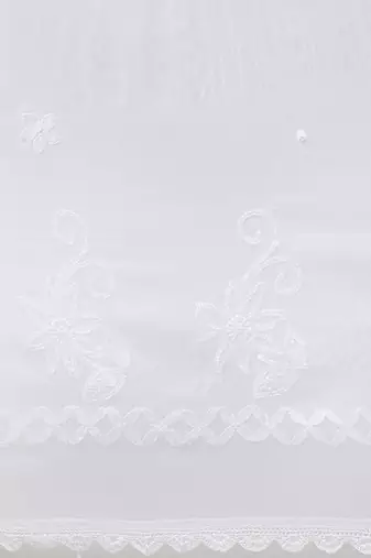 Hand Embroidered White Chiffon Lucknowi Chikankari Dupatta