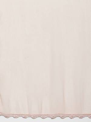 Hand Embroidered Peach Chiffon Lucknowi Dupatta 3
