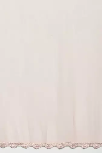 Hand Embroidered Peach Chiffon Lucknowi Dupatta