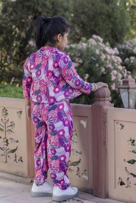 Cutiediva Girls Floral printed co ord set-pink ( Pack of 3, Parties Dress) 5