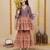 Cutiediva Girls wedding wear angrakha kurta & sharara set ( pack of 3 )