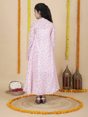 Cutiediva Girls designer skirt and top with shrug set 2