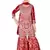 Aura heavy embroidery and stone hand work rani farsi jacquard sharara suit set