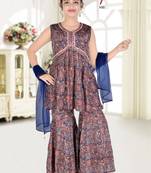 Aura Floral Printed Sharara set