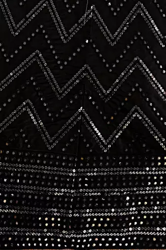 Women Black & Silver-Toned Semi-Stitched Lehenga & Unstitched Blouse With Dupatta