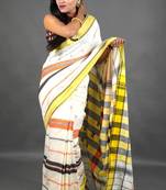 Pure Cotton Handloom Khadi saree With Blouse Piece