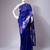 Violet zari work art silk saree
