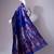 Violet zari work art silk saree