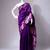 Purple zari work art silk saree