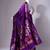 Purple zari work art silk saree