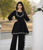 Women Rayon Comfortable and Stylish Kurta & Palazzo Set