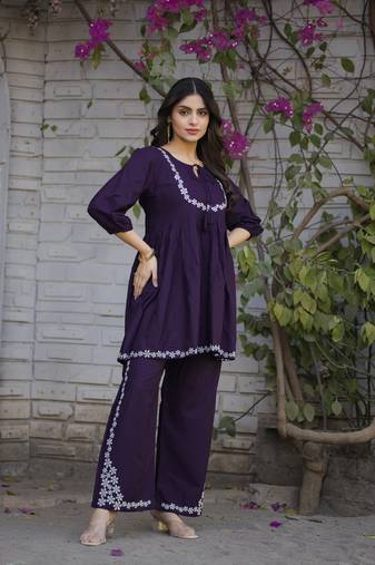 Women Rayon Comfortable and Stylish Kurta & Palazzo Set