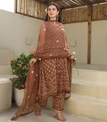 Sunset blooms mulmul suit set