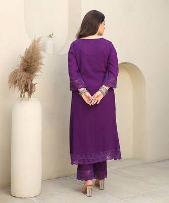 Violet dreams cotton gauze suit set 3