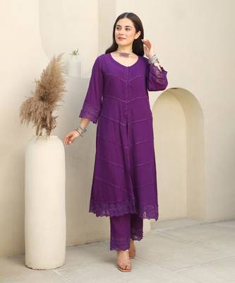 Violet dreams cotton gauze suit set 5
