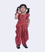 Twisha beautiful rayon butterfly printed jumpsuit -coral