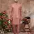 Light pink silk dupion jacket kurta set