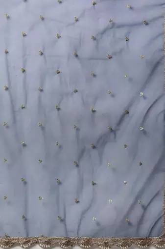 Exquisite Blue Digital Printed Chinon Silk Party Wear Lehenga Choli Wedding Lehenga