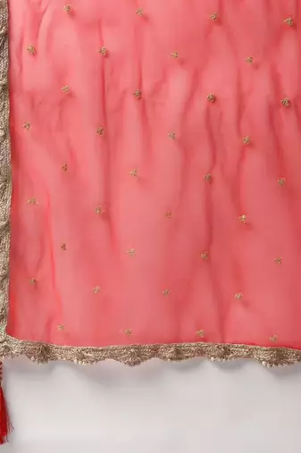 Astonishing Orange Digital Printed Organza Silk Lehenga Choli Wedding Lehenga