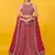 Red Sequins Georgette Engagement Wedding Party Wear Lehenga Choli