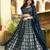 awesome navy blue sequins embroidered georgette fabric indian lehenga dress designs