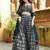 awesome navy blue sequins embroidered georgette fabric indian lehenga dress designs