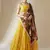 Yellow Georgette Sequins Lehenga Choli