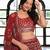 Maroon Sequins Georgette Wedding Wear Lehenga Choli With Dupatta
