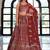  Maroon Sequins Georgette Wedding Wear Lehenga Choli With Dupatta