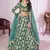  Teal Sequins Georgette Engagement Wedding Wear Lehenga Choli