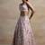 pink sequins embroidered soft net fabric Indian designer wedding lehenga