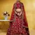 Fascinating Red Sequins And Thread Embroidered Silk Indian Lehenga Wedding Dress