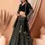 Adorable Black Sequins Zari Embroidered Georgette Bollywood Lehenga Dress