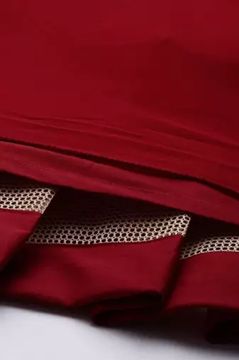 Red Thread Embroidered Georgette Festive Wear Ethnic Lehenga Choli
