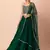  Green Georgette Party Wear Lehenga With Sequins Choli