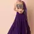 Purple Georgette Wedding Lehenga With Sequins Choli