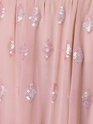  Pink Sequins Embroidered Georgette Party Wear Indian Lehenga Dress 5
