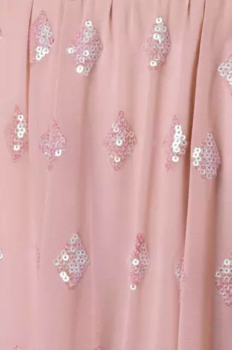  Pink Sequins Embroidered Georgette Party Wear Indian Lehenga Dress