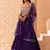 Dazzling Purple Georgette Wedding Lehenga With Sequins Choli