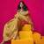 Mustard weaving tissue silk blend traditional saree