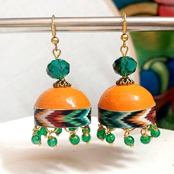 Quilled hanging  jhumkas 2 2