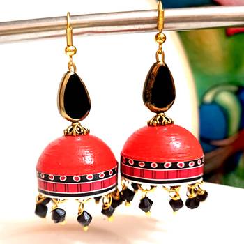 Quilled hanging  jhumkas 3 2