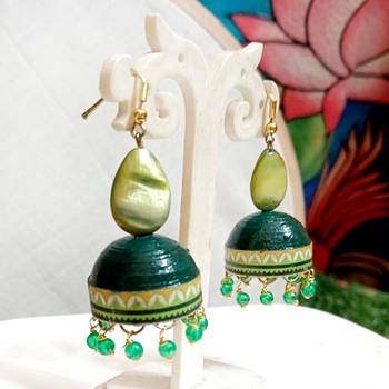 Quilled hanging  jhumkas 4 1