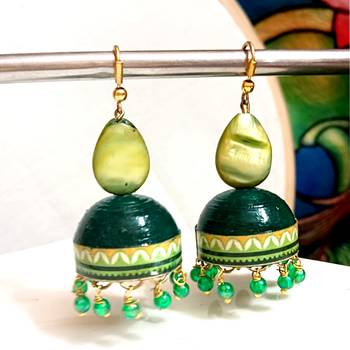 Quilled hanging  jhumkas 4 2